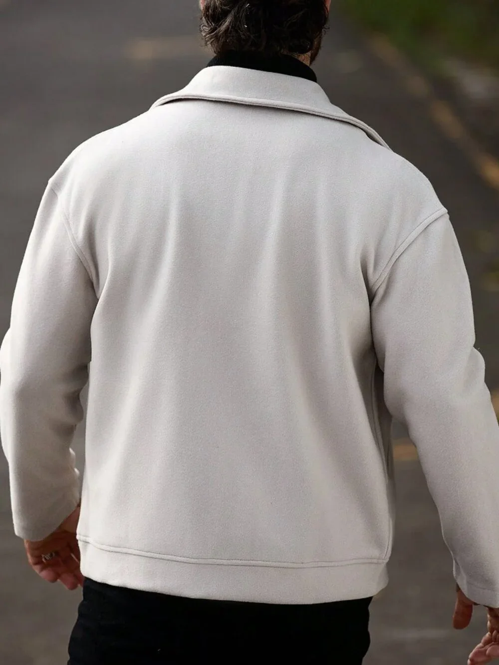 Apricot Casual Men's Long Sleeve Biker Jacket